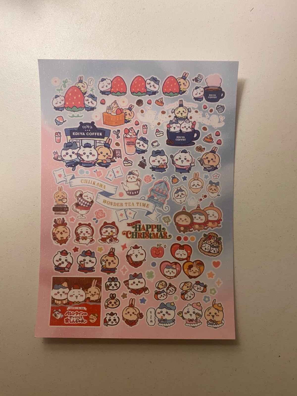 Chiikawa sticker sheets-1 sheet (A6 size)