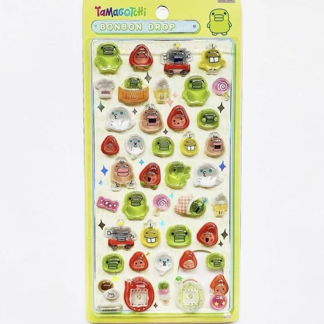Tamagotchi Bon Bon drop sticker sheet