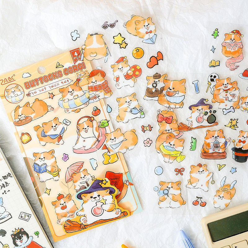 Dog Family journal stickers
