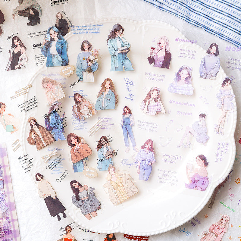 Cozy Girl Journal Stickers