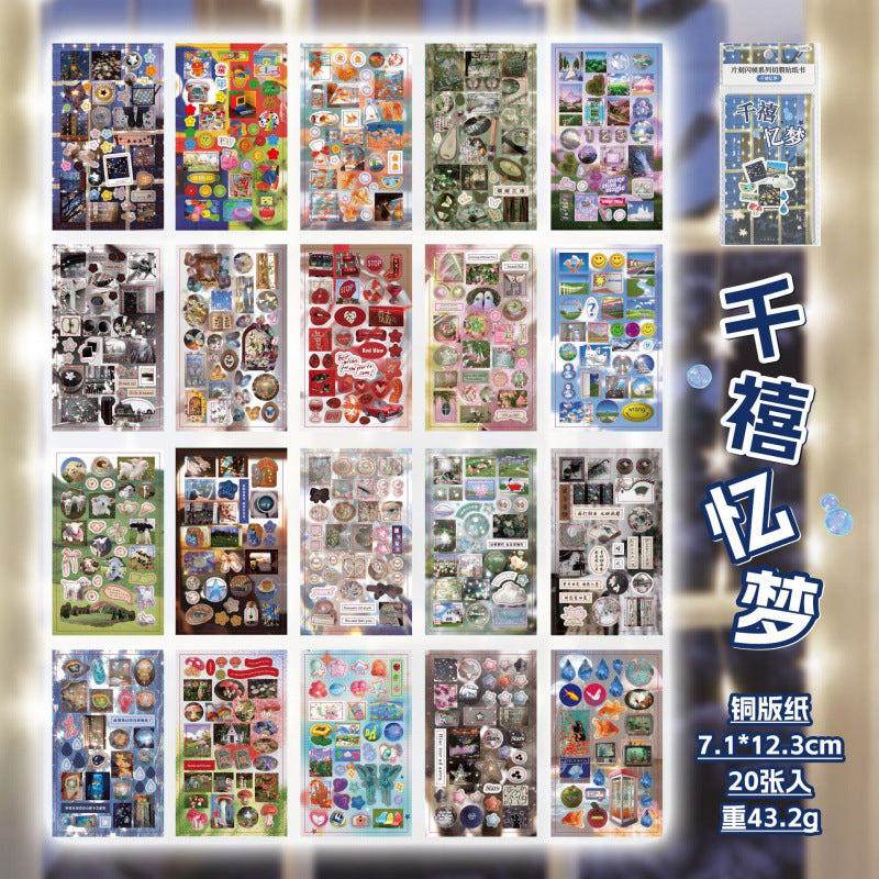 Vintage style Sticker book