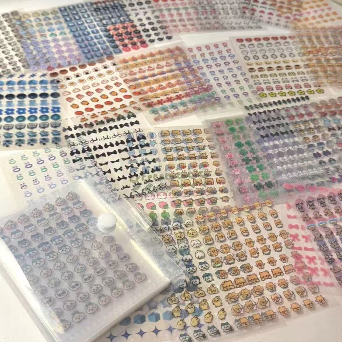 Mini stickers with storage book