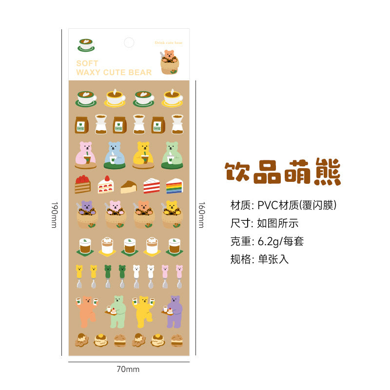 Soft Bear-Sticker sheet