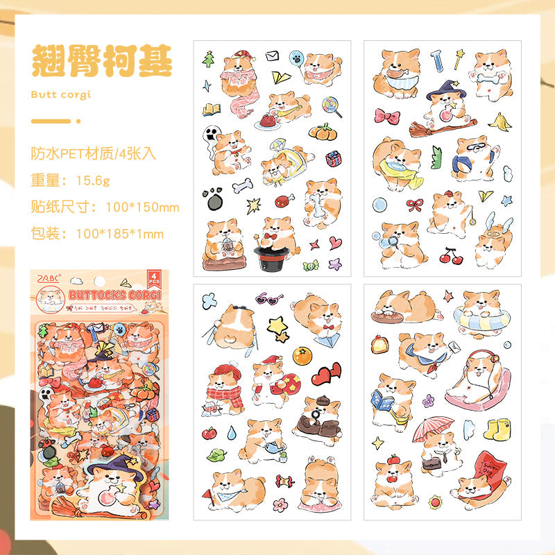 Dog Family journal stickers