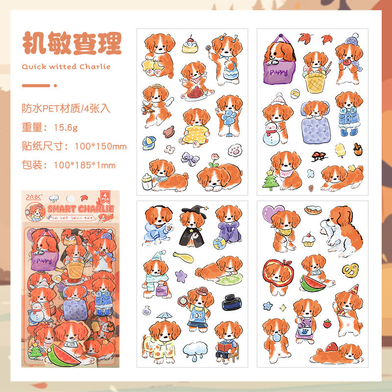 Dog Family journal stickers