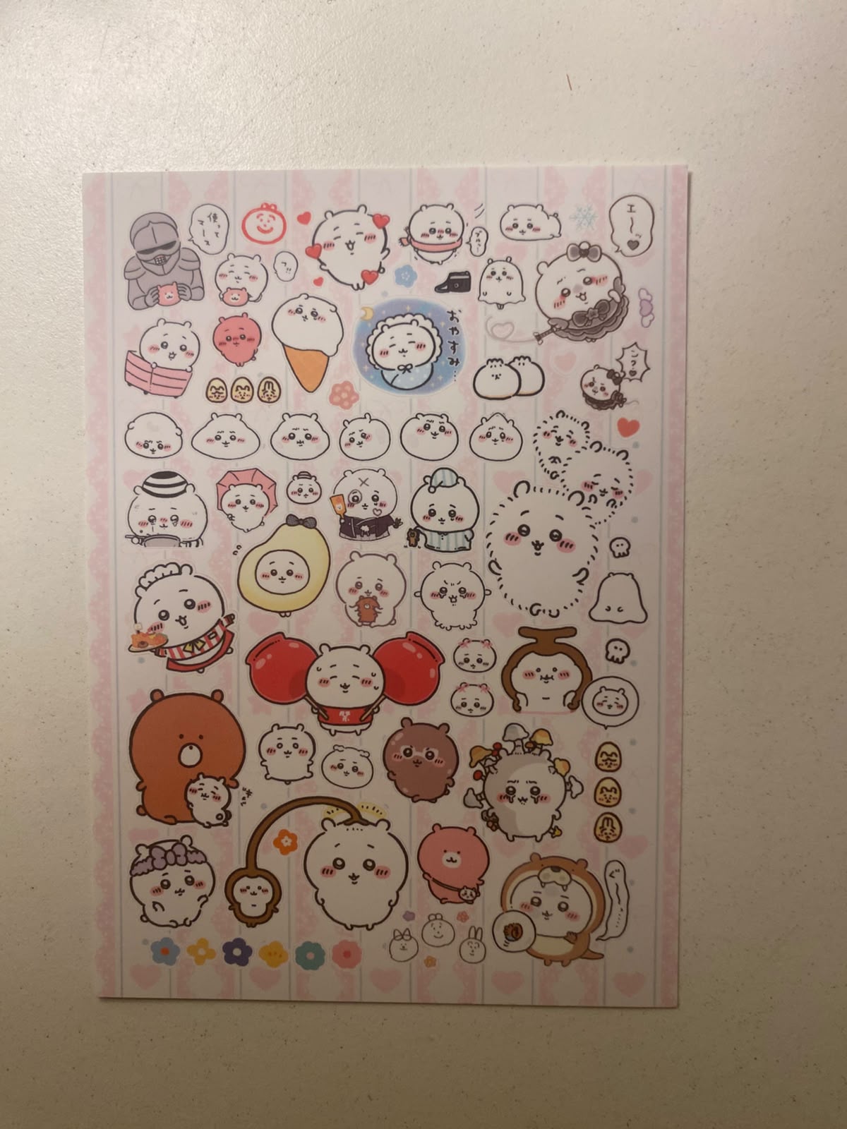 Chiikawa sticker sheets-1 sheet  (A6 size)