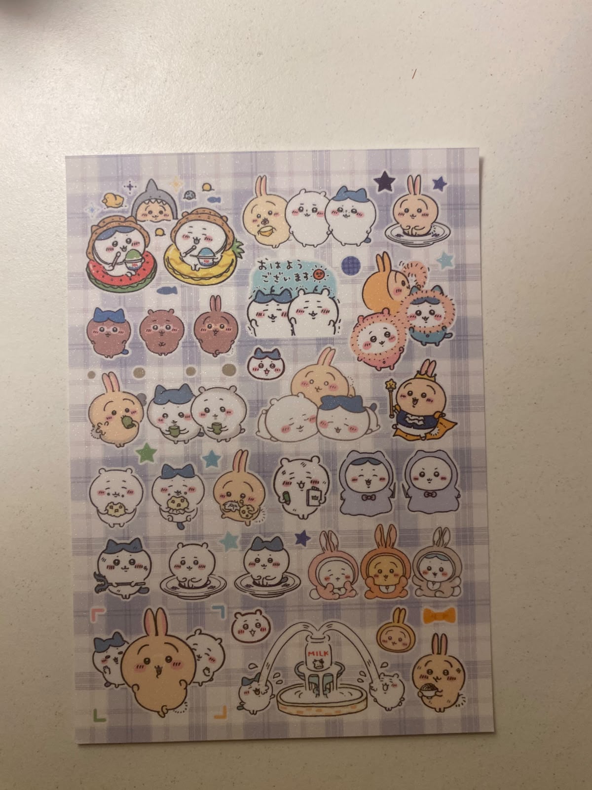 Chiikawa sticker sheets-1 sheet  (A6 size)