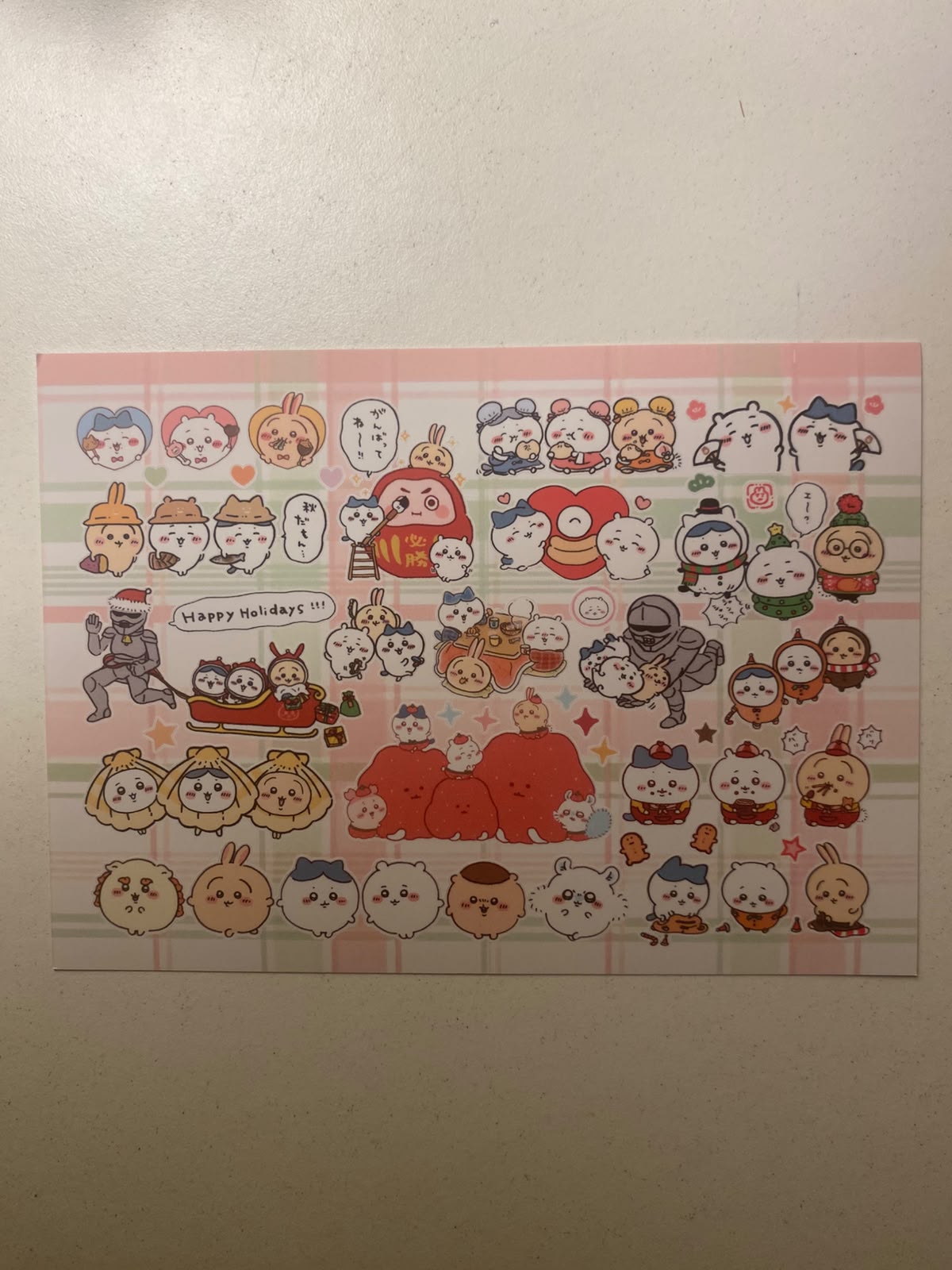 Chiikawa sticker sheets-1 sheet  (A6 size)