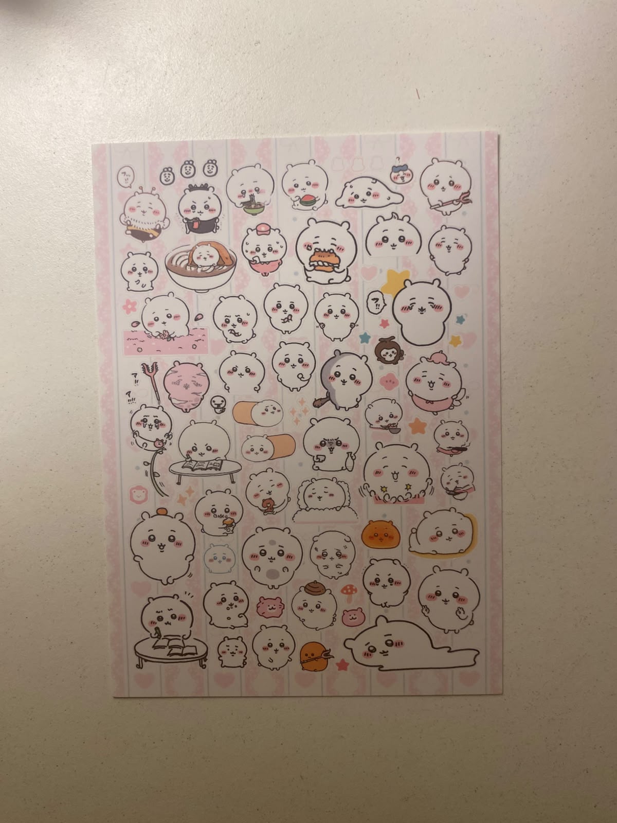 Chiikawa sticker sheets-1 sheet  (A6 size)