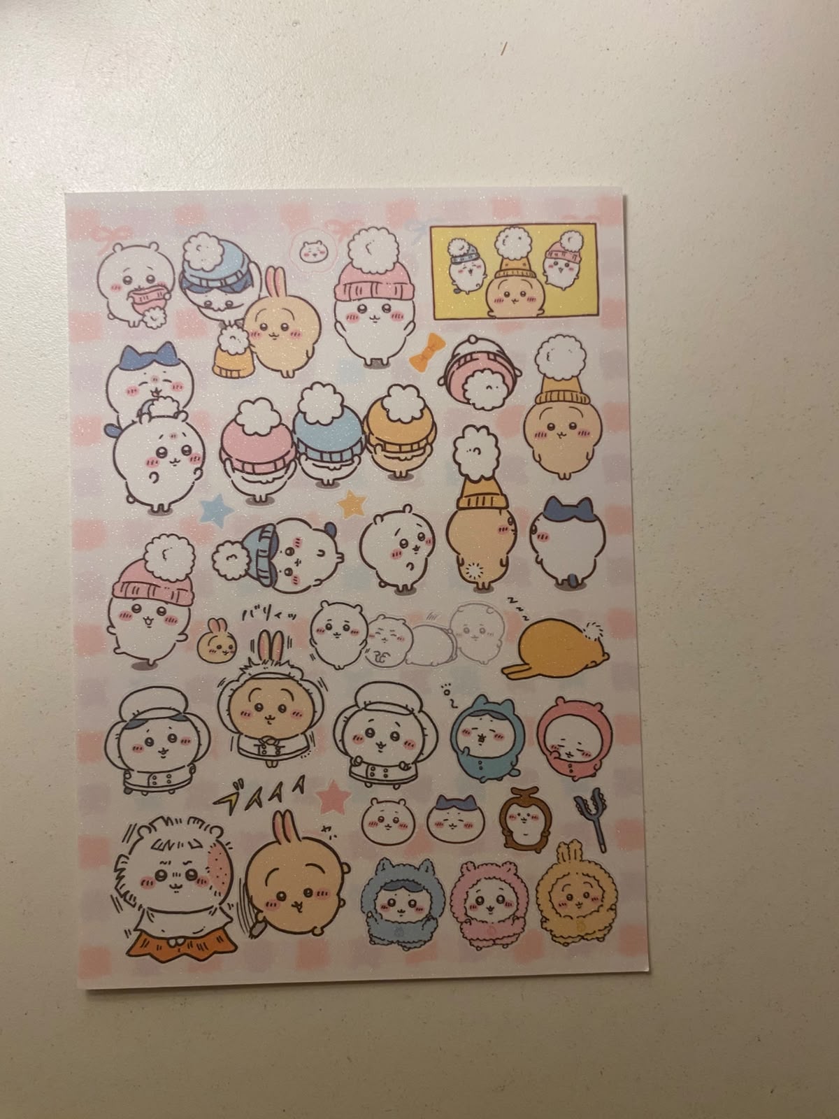 Chiikawa sticker sheets-1 sheet  (A6 size)