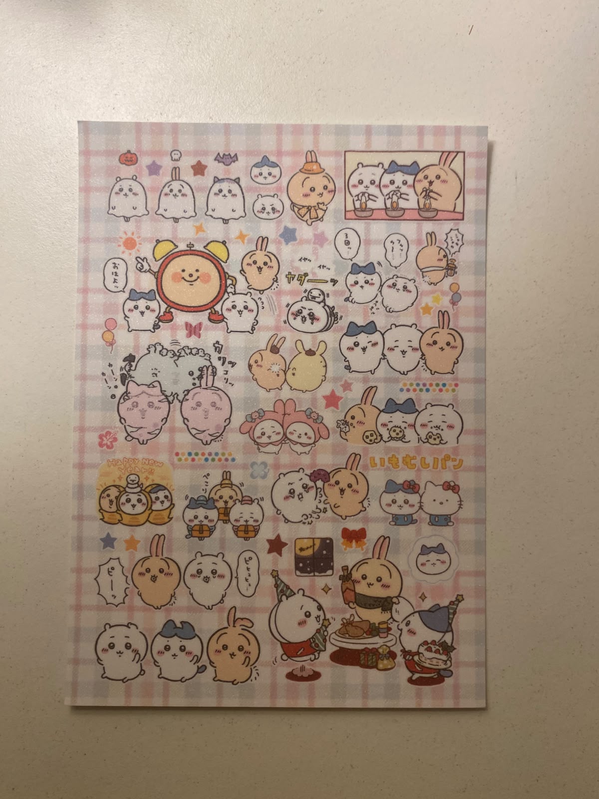 Chiikawa sticker sheets-1 sheet  (A6 size)