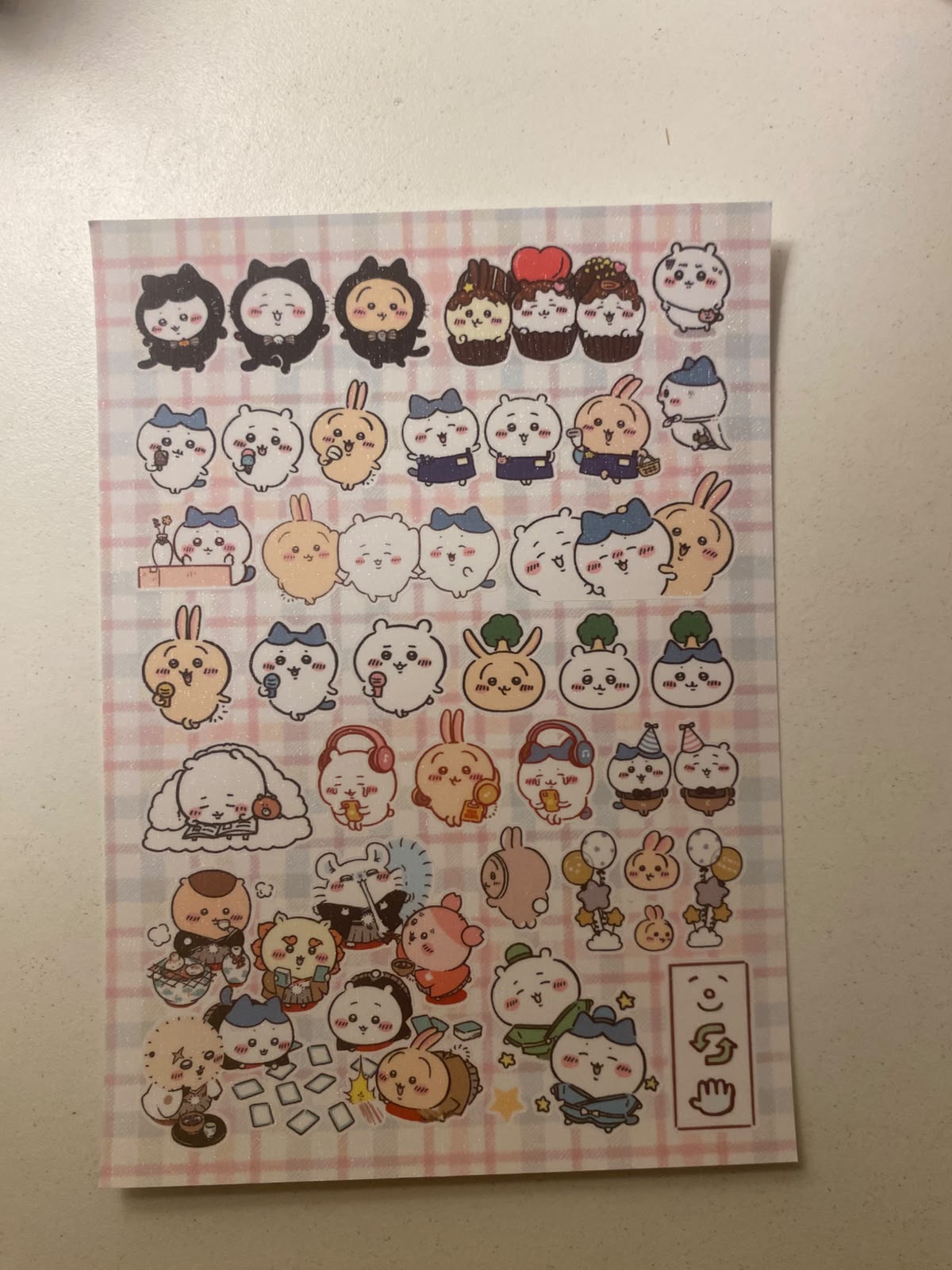 Chiikawa sticker sheets-1 sheet  (A6 size)