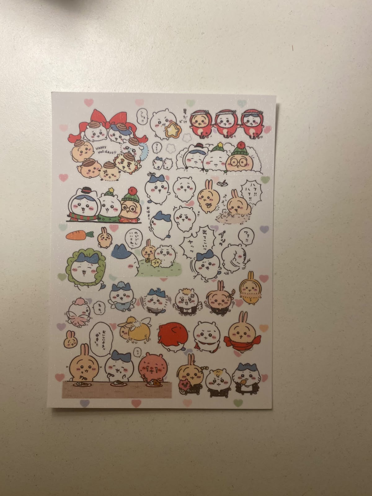 Chiikawa sticker sheets-1 sheet  (A6 size)