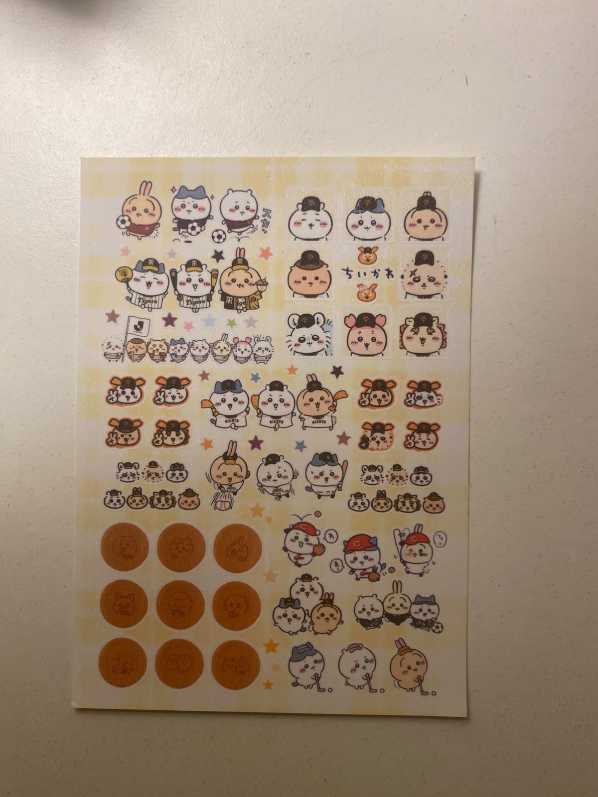 Chiikawa sticker sheets-1 sheet  (A6 size)