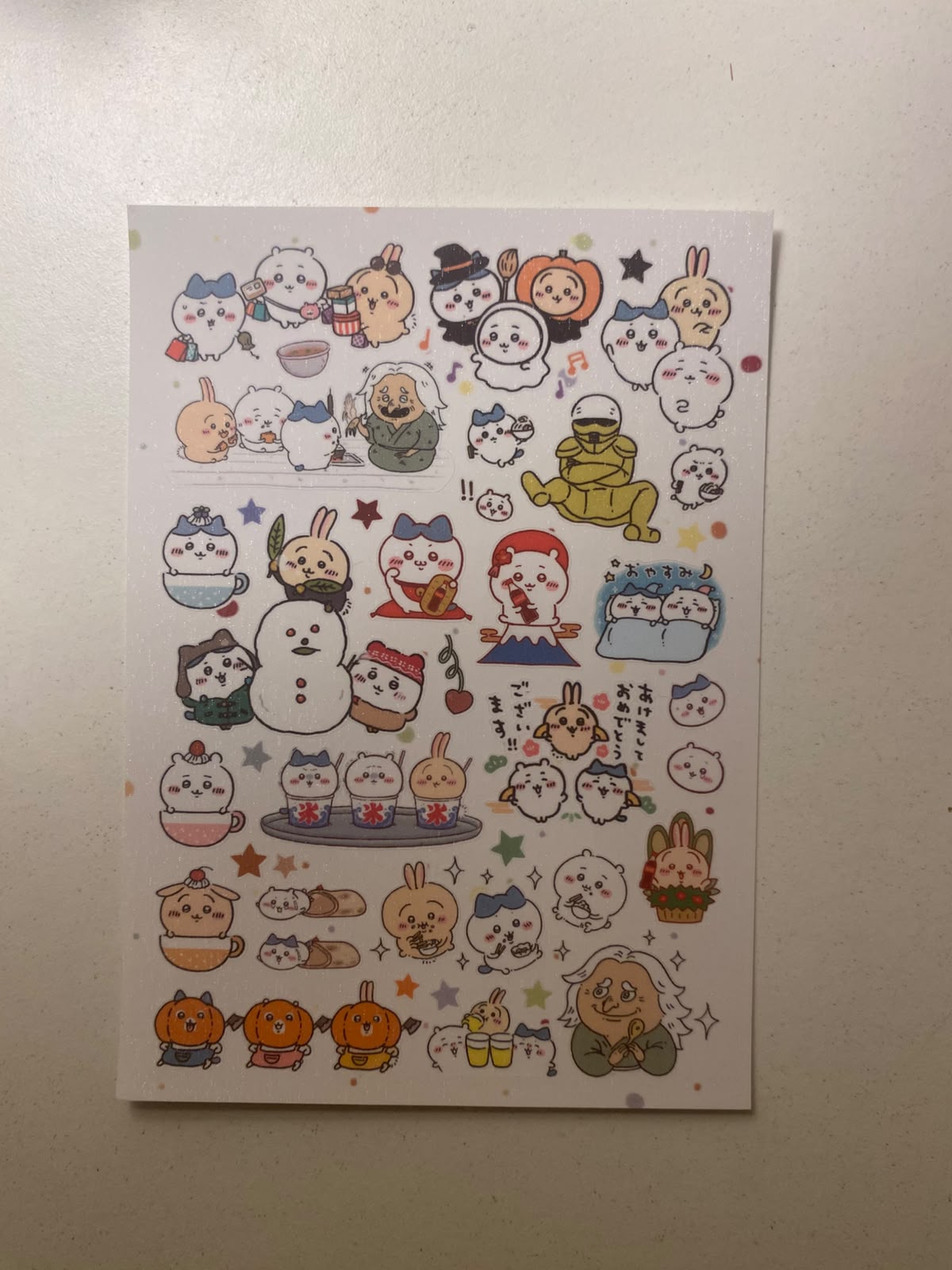 Chiikawa sticker sheets-1 sheet  (A6 size)