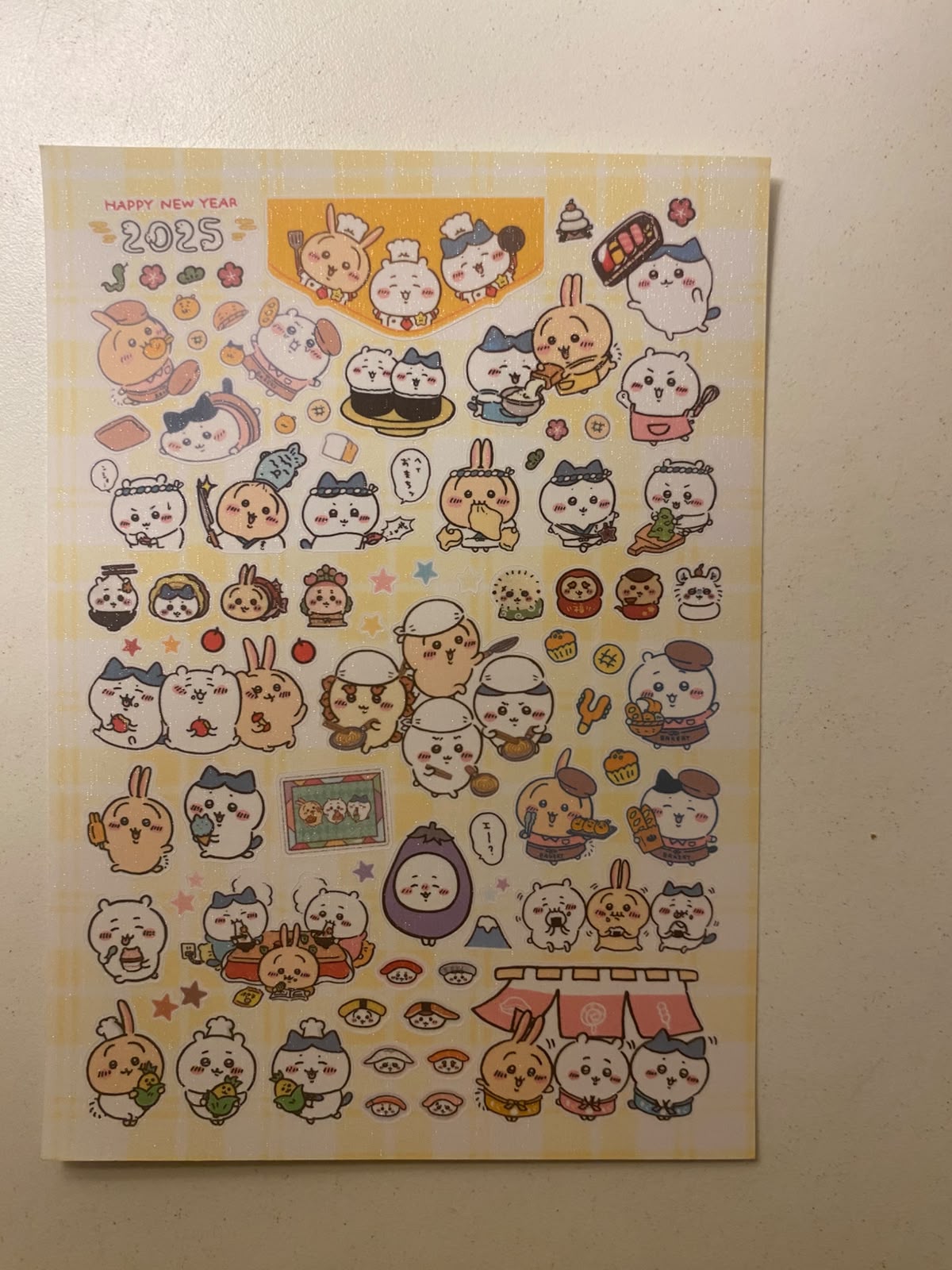 Chiikawa sticker sheets-1 sheet  (A6 size)