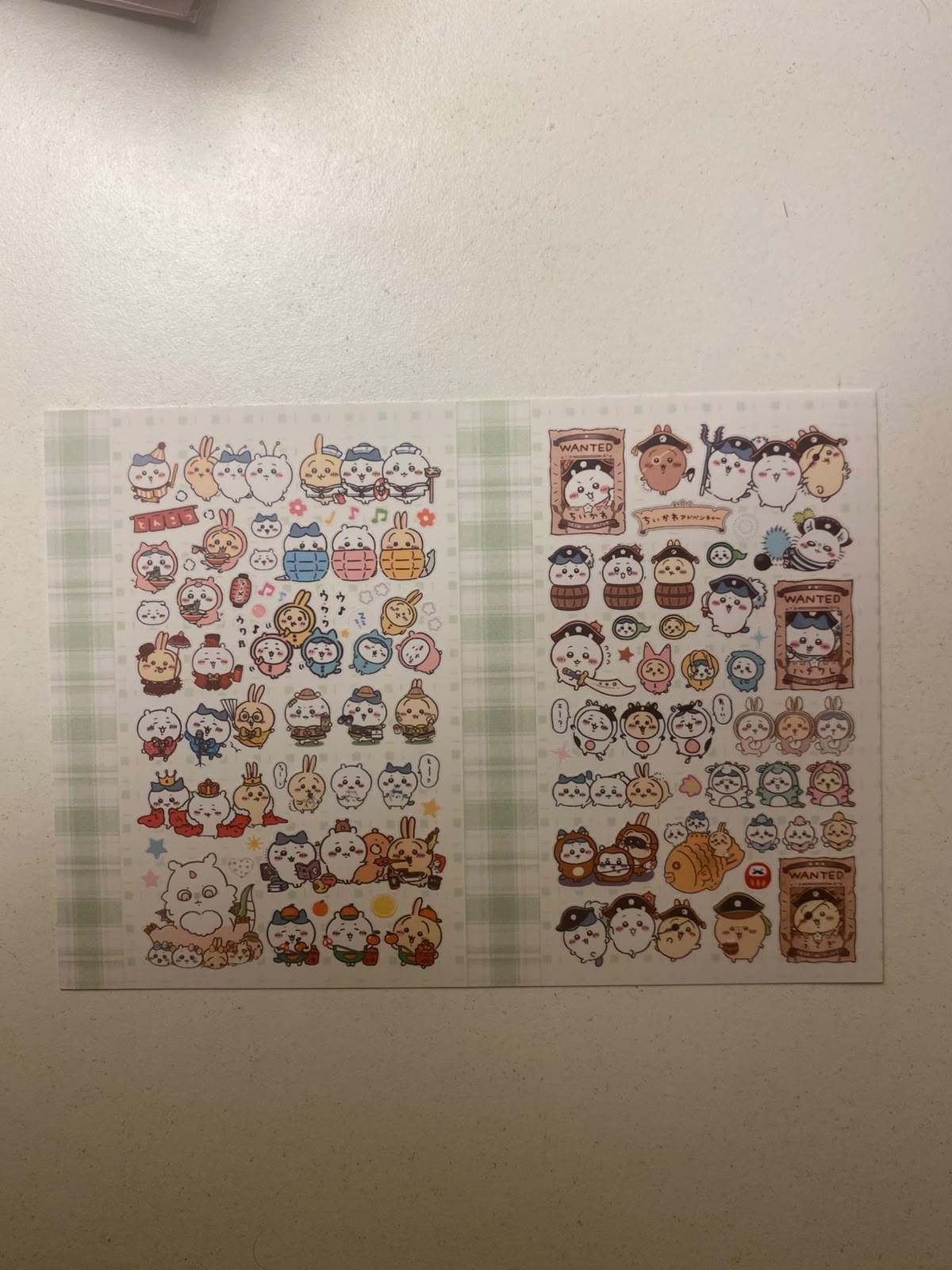 Chiikawa sticker sheets-1 sheet  (A6 size)