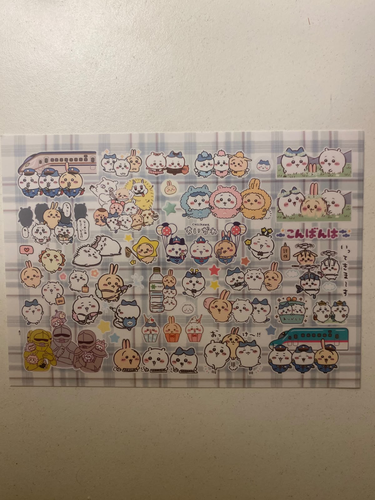 Chiikawa sticker sheets-1 sheet  (A6 size)