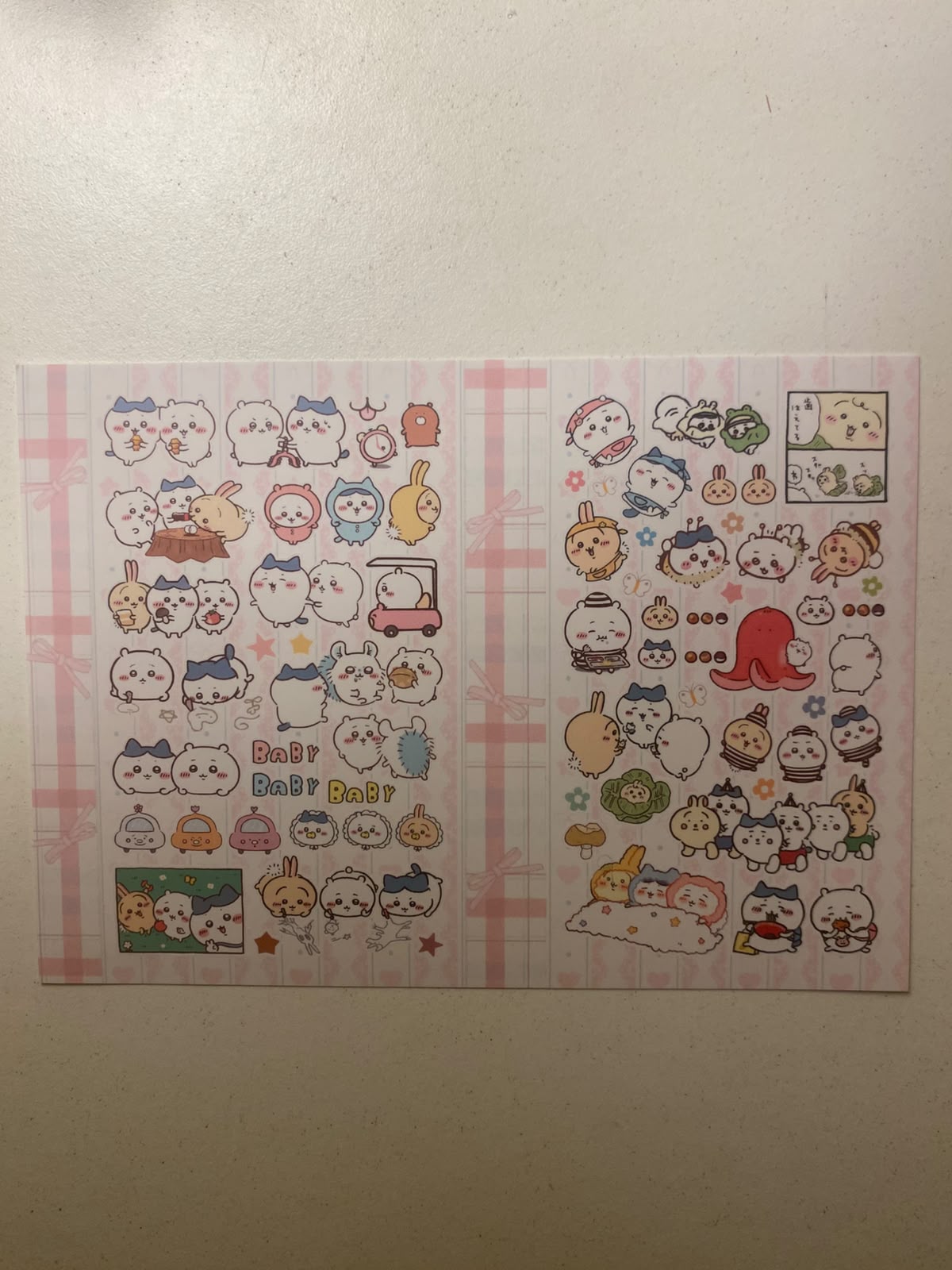 Chiikawa sticker sheets-1 sheet  (A6 size)