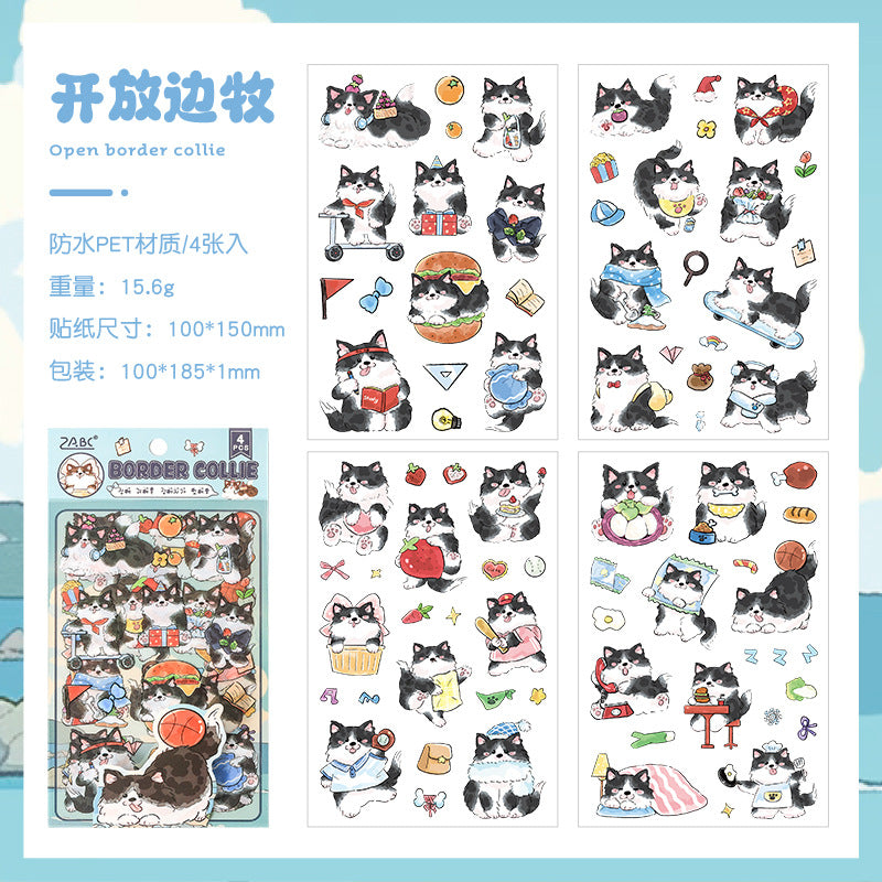 Dog Family journal stickers