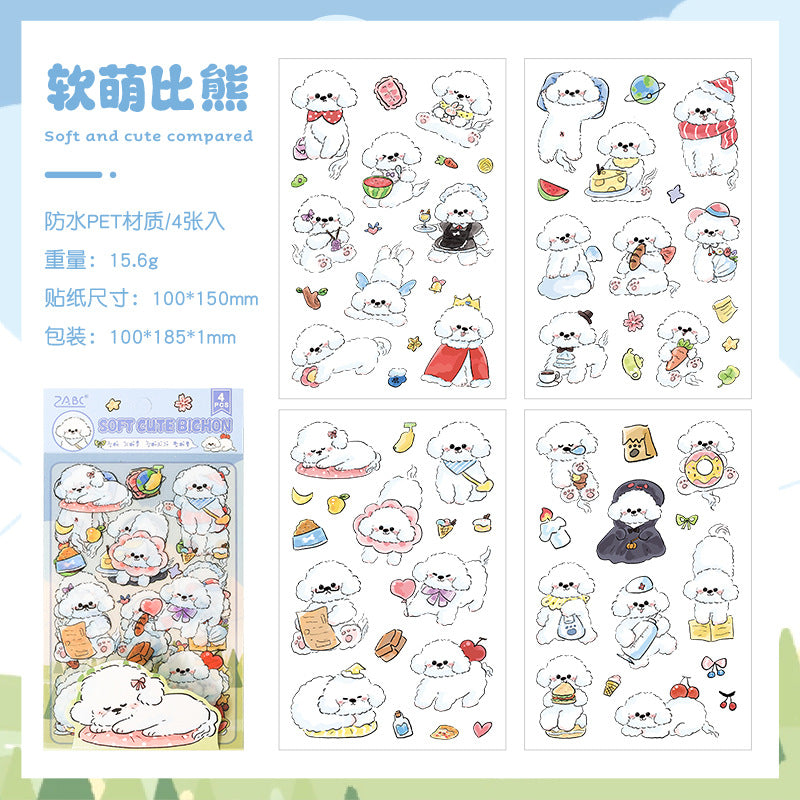 Dog Family journal stickers