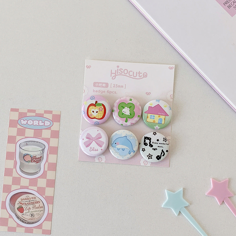 Cabin and Four leaf clover Badges
