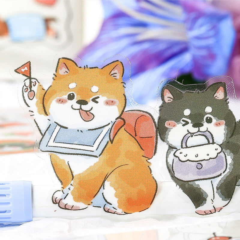 Dog Family journal stickers