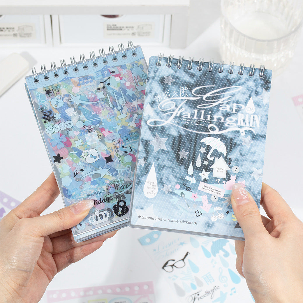 Falling Rain Sticker book