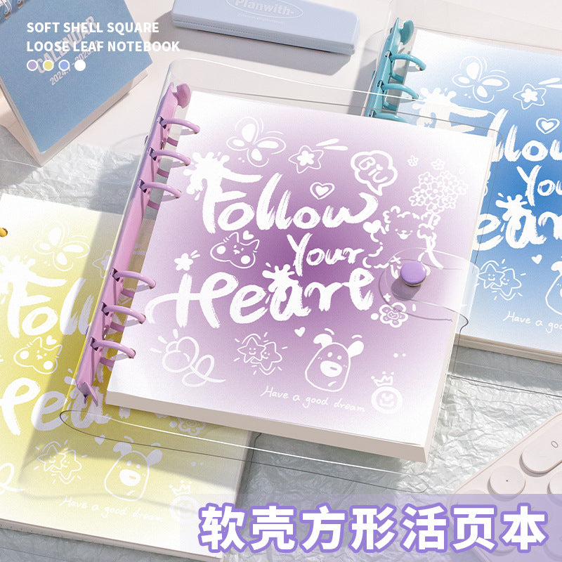 Follow Your Heart Binder book-60 pages ruled