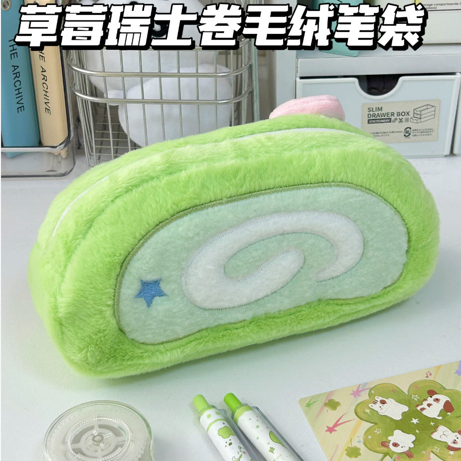 Swiss roll-Green Pouch