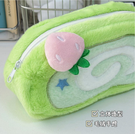 Swiss roll-Green Pouch