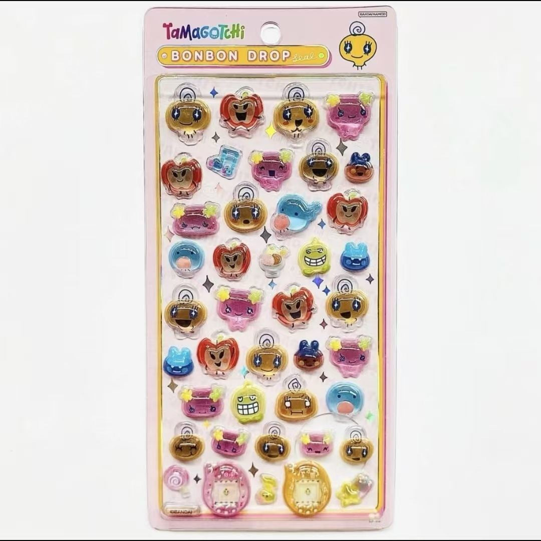 Tamagotchi Bon Bon drop sticker sheet