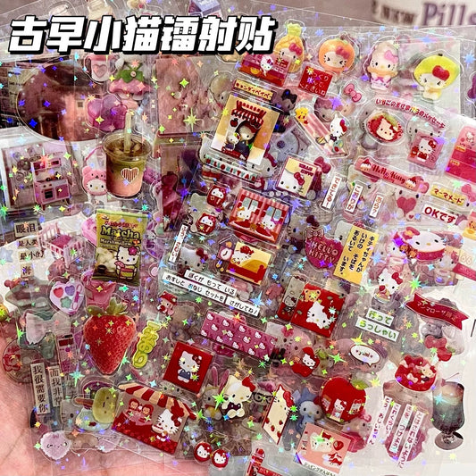 Mini Hologrophic Sticker sheets set-10 sheets