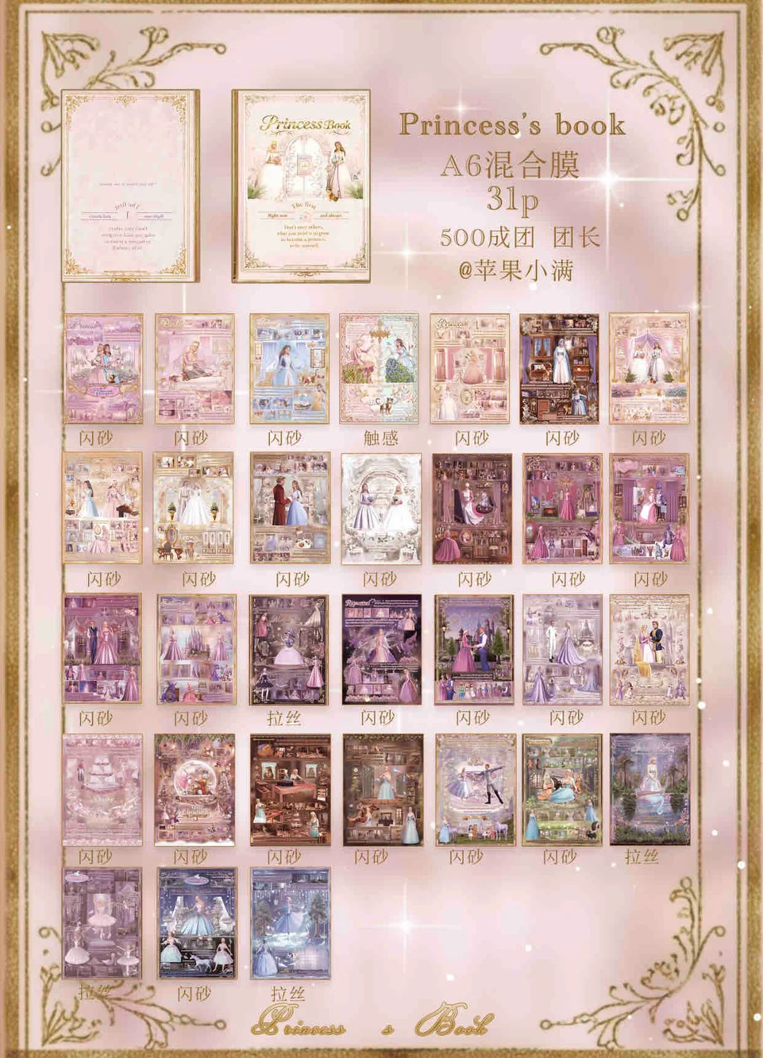 Princess sticker book