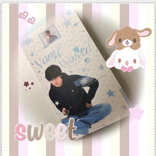 BTS(V) themed Journal book and sticker sheet