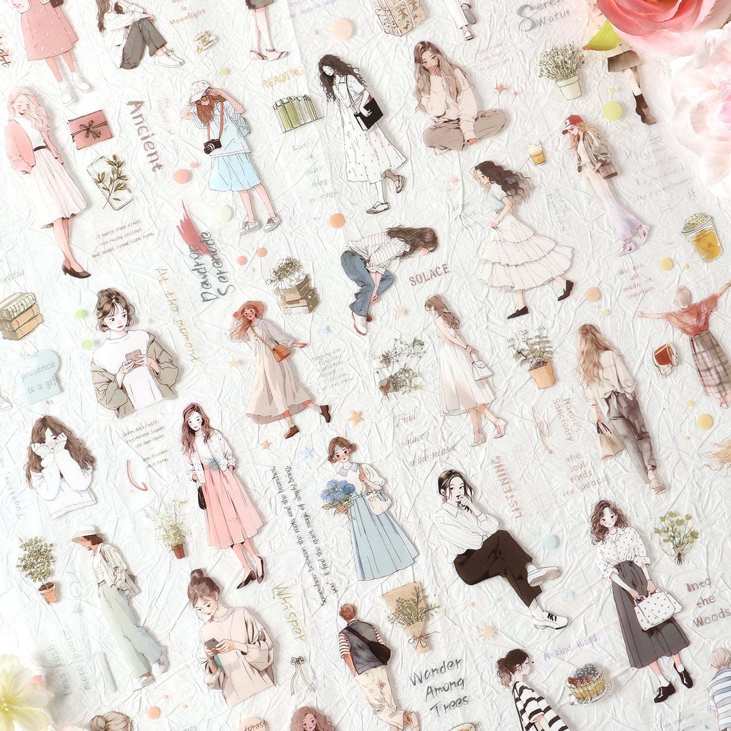 Dream Girl Journal stickers