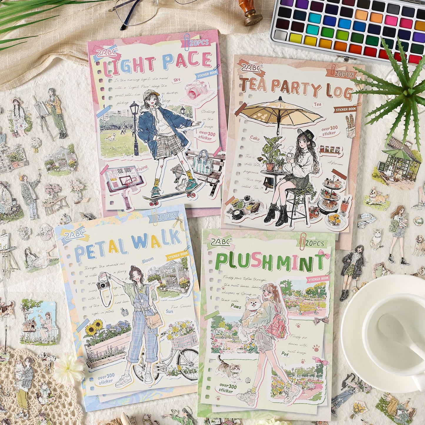 Girl Daily Life Sticker book