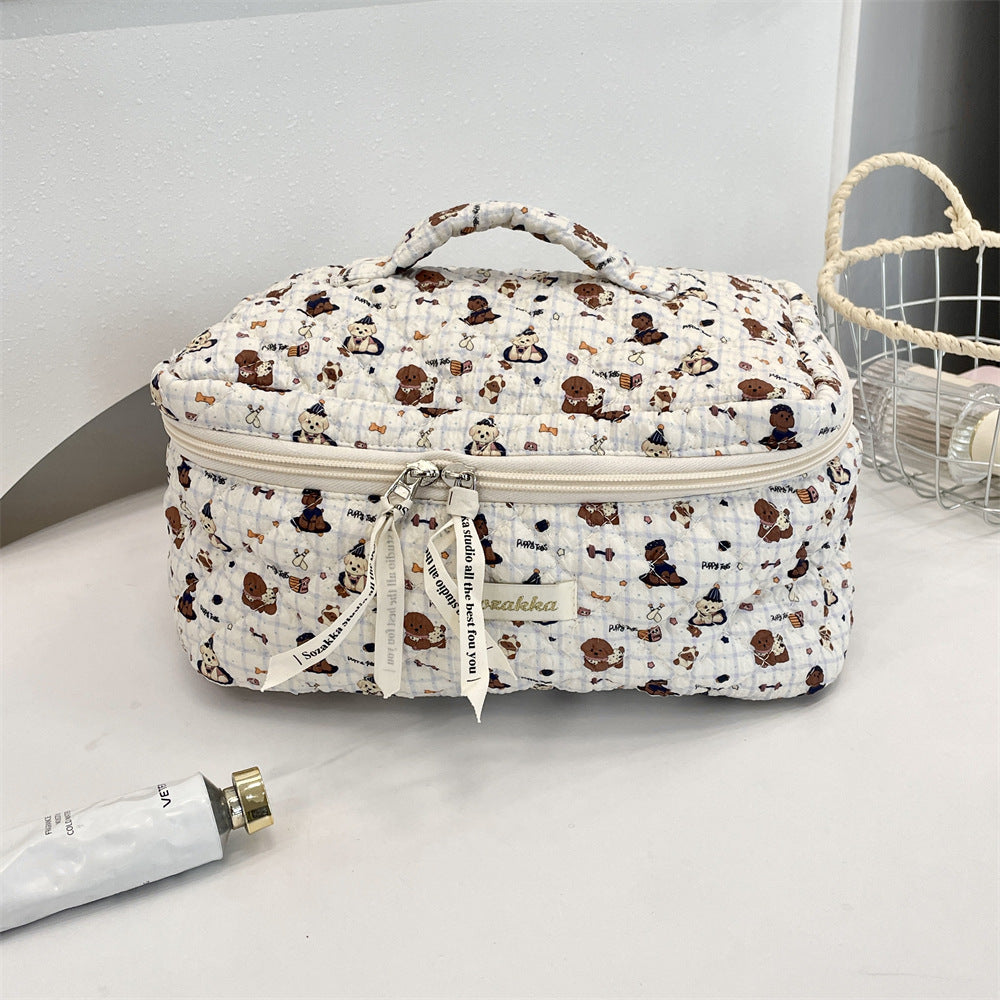 Korean Aesthetic Makeup Pouch – Cute Pinteresty Cosmetic Bag for Travel & Daily Use