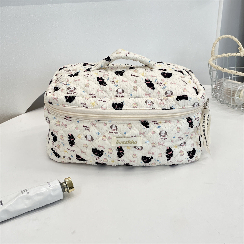 Korean Aesthetic Makeup Pouch – Cute Pinteresty Cosmetic Bag for Travel & Daily Use