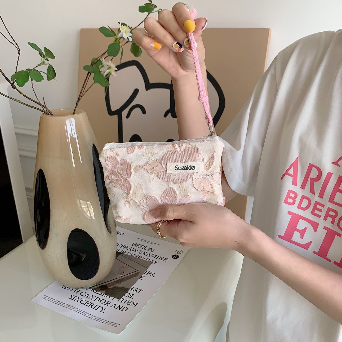 Korean-style coin pouch 🌸