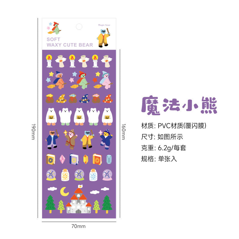 Soft Bear-Sticker sheet