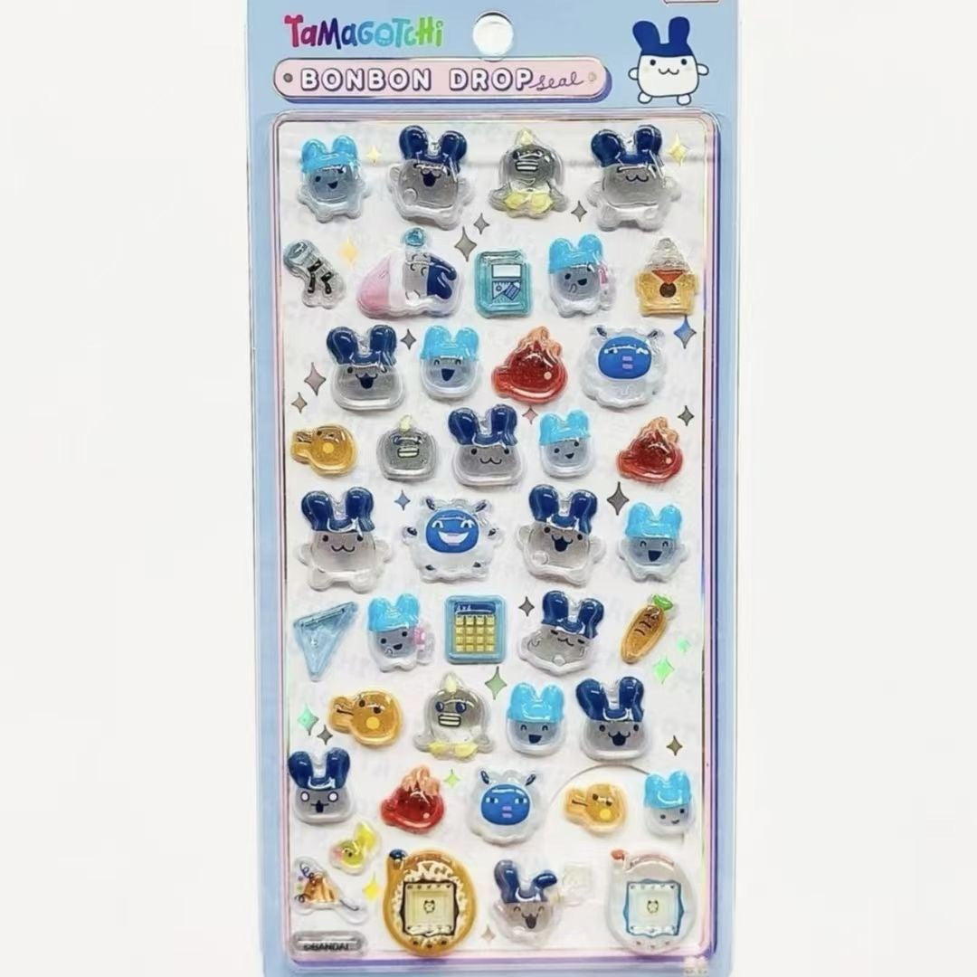 Tamagotchi Bon Bon drop sticker sheet