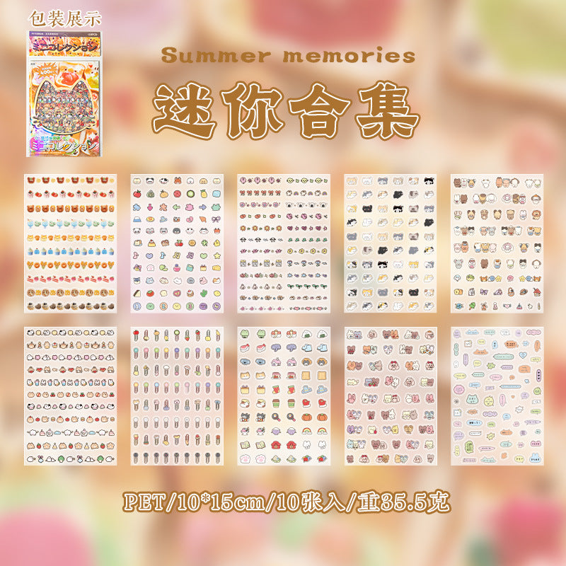 Dessert sticker sheet set