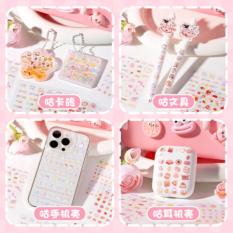 Cute mini Deco stickers-set of 3