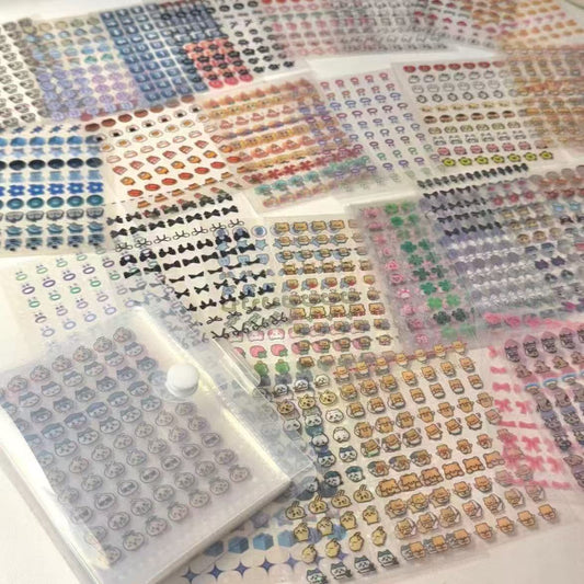 Mini stickers with storage book
