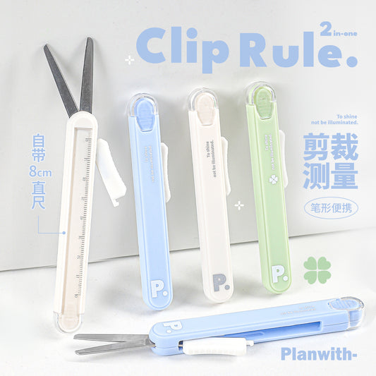 Plan with Scissor and Ruler