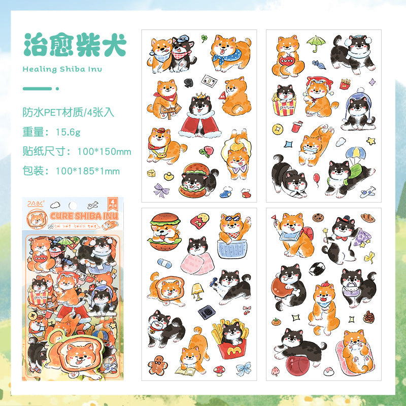 Dog Family journal stickers