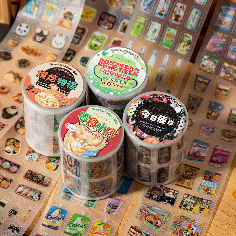 Japanese food sticker roll