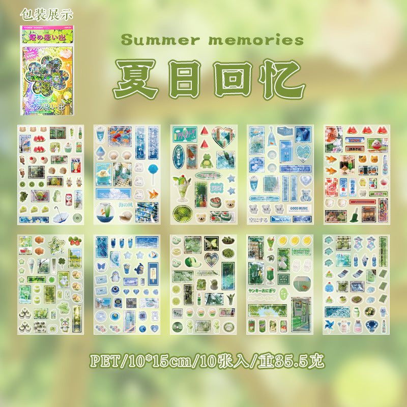 Dessert sticker sheet set