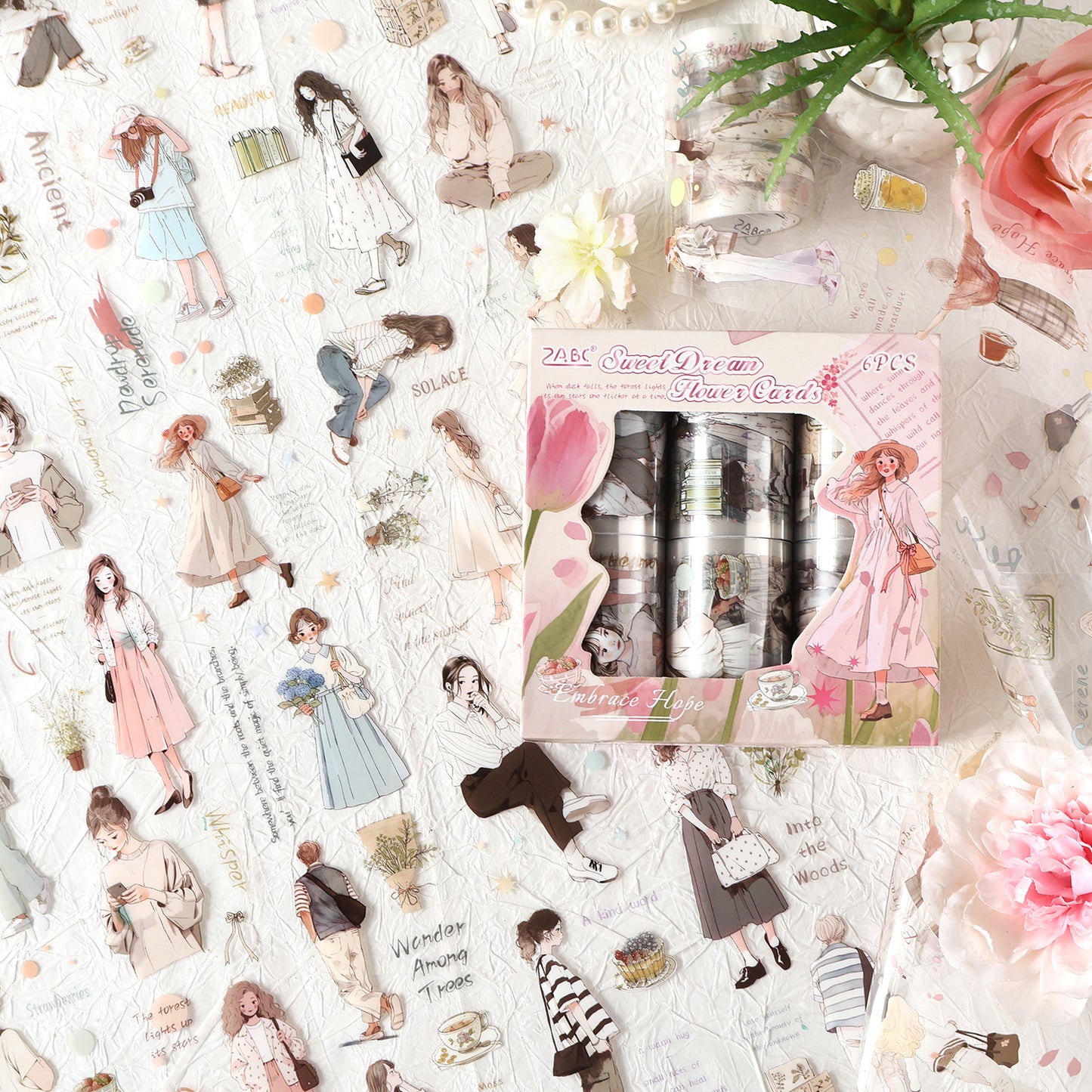 Dream Girl Journal stickers